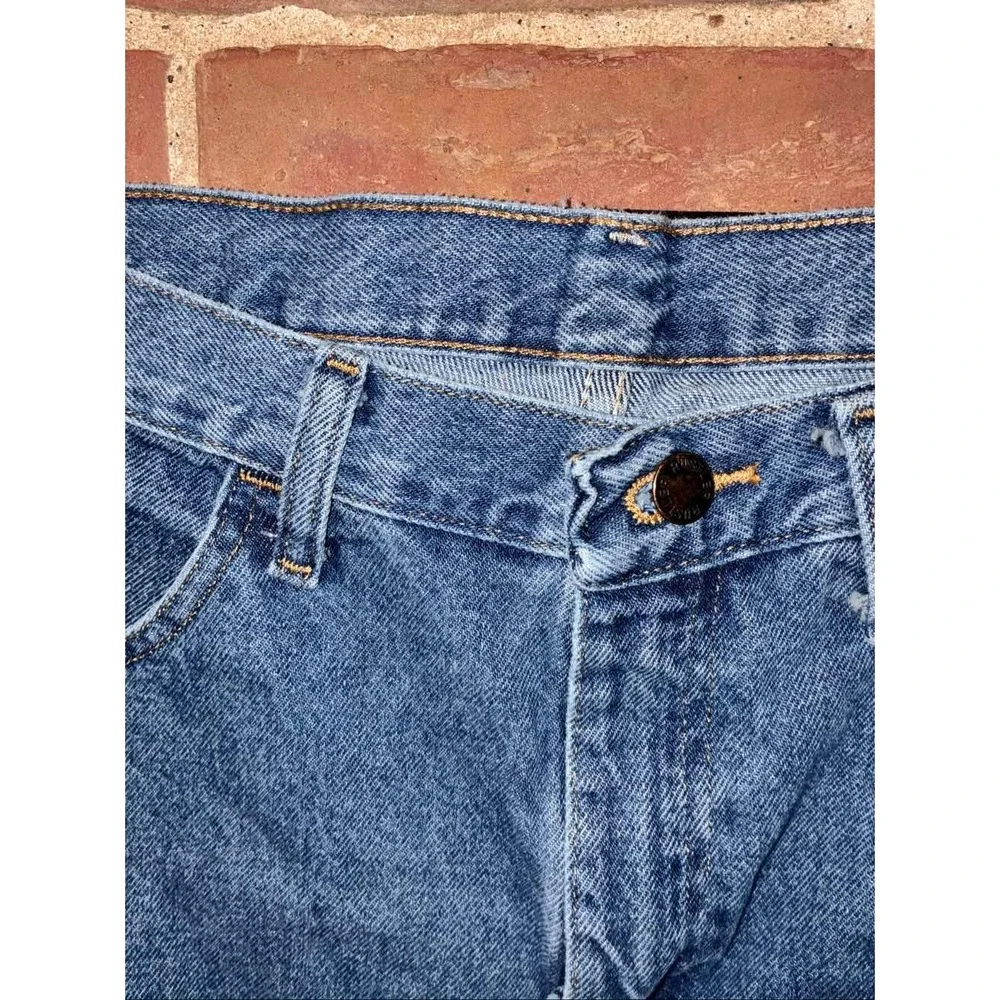 Rustler‎ Wrangler Men's Regular Fit Straight Leg Blue Denim Jeans 31x30